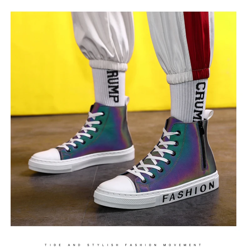 Г. Новая мужская обувь для скейтборда ZX Flux Lovers Specials Хамелеон светящиеся светоотражающие трещины Красочные мужские туфли на плоской подошве 39-44