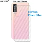 Защитная пленка для экрана vivo X50, X30, X27 Pro Lite, ультратонкая, с защитой от отпечатков пальцев, из углеродного волокна (не закаленное стекло)