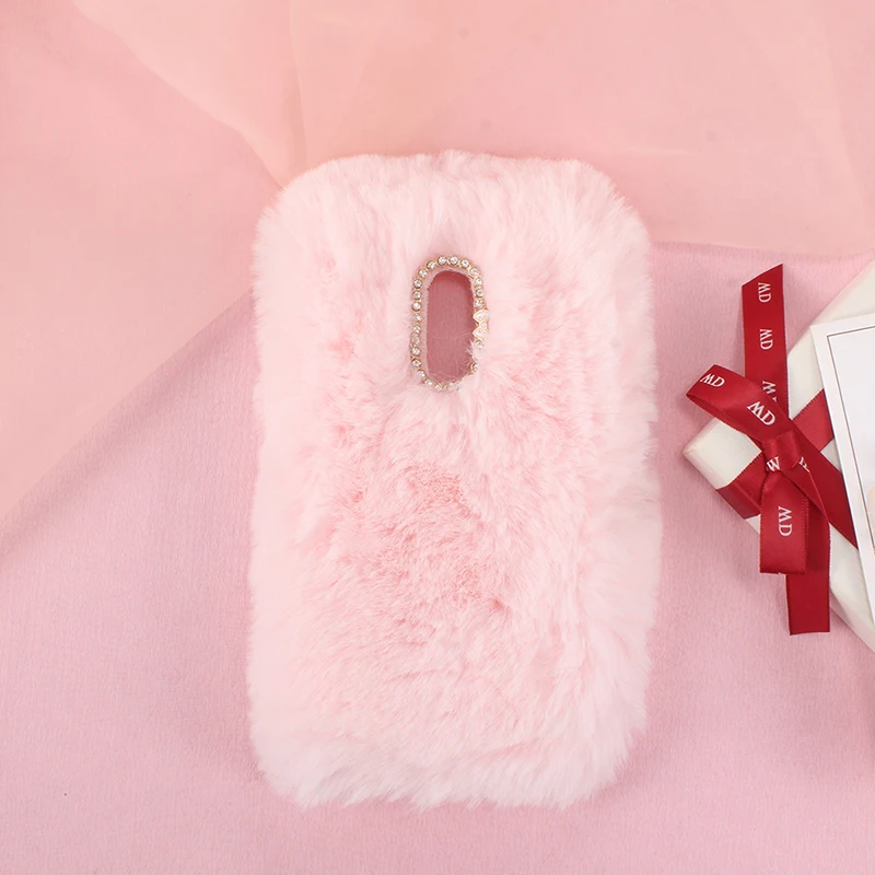 Забавный пушистый Подарочный Стильный чехол с длинными волосами счастливой