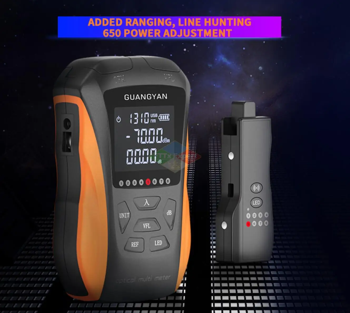 New 6 in 1 multifunctional optical power meter OPM visual fault locator network cable test fiber optic tester 5km 15km VFL LED