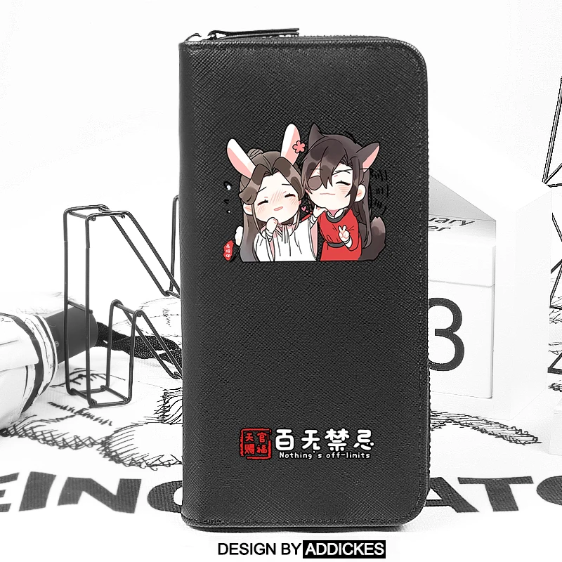 Складной кошелек из ПУ кожи с рисунком аниме Tian Guan Ci Fu Hua Cheng Xie Lian короткий Длинный