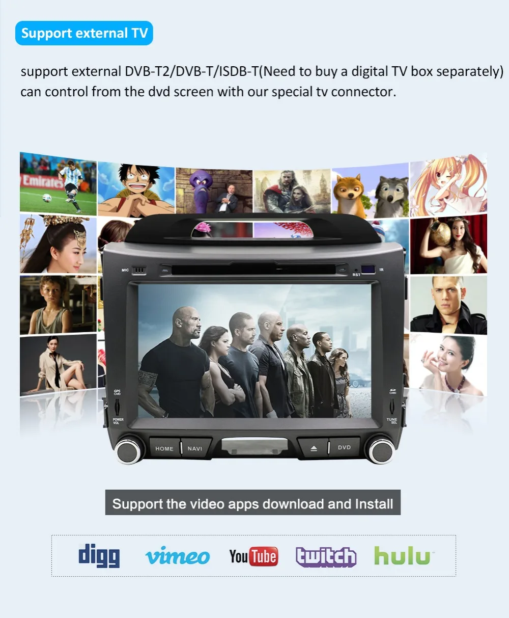 Автомобильный dvd Bosion 8 core 2 din android 9,0 для kia sportage 2009 2011 2013 автомобильный Радио gps навигатор управление рулевым колесом