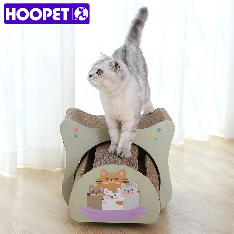 Игрушки для кошек HOOPET, скребок для когтей, коврик для когтеточки, гофрированная бумага для кошек, шлифовальный скребок для ногтей, коврик Mattrer