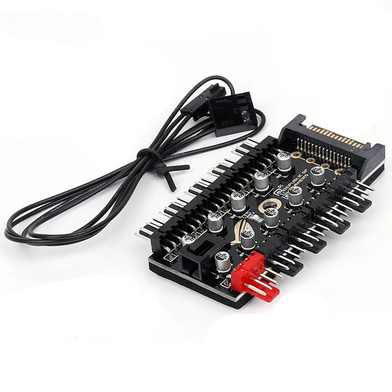 10 портов 4pin PWM сплиттер концентратор вентилятора с RPM контроллер скорости кабель