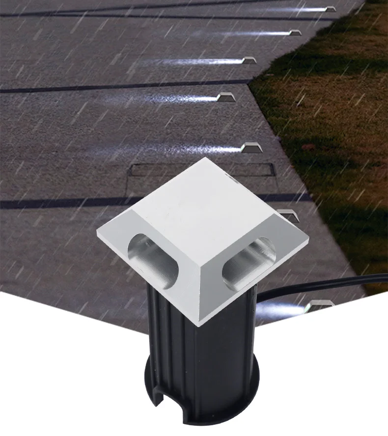 IP67 Наружное освещение 1 Вт 3 садовый двор ступенчатая лестница напольная палуба