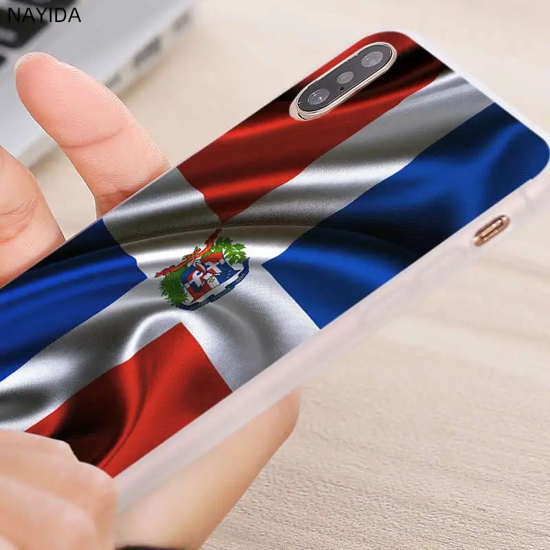 Мягкий чехол TPU для Samsung Galaxy S21 S11 S20 S10 S9 S8 Plus S22 S10lite E Ultra с флагом Доминиканской Республики.
