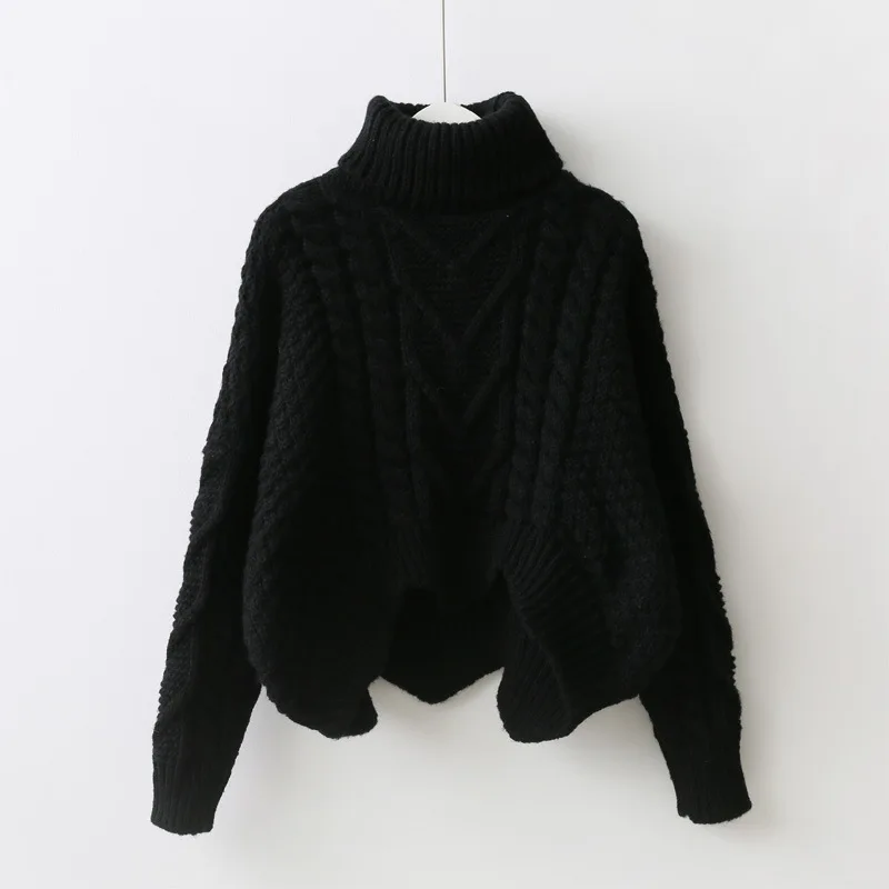 High Quality Women Autumn Winter Sweater Knitted Turtleneck 7 Colors Available Yellow Black White Ladies Female Sweaters | Женская