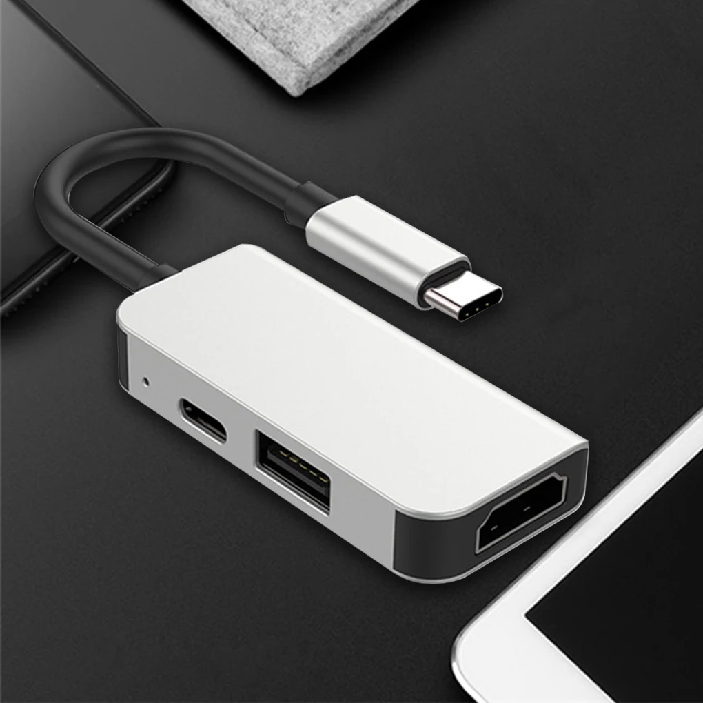 USB концентратор 3 в 1 с Type C на HD + адаптер|USB-хабы| |