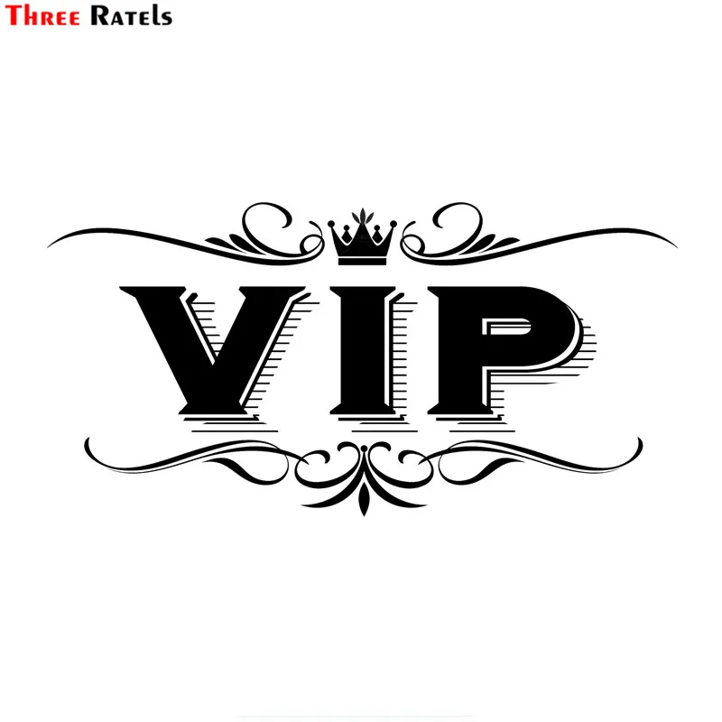 

Three Ratels FTZ-102# 30x15.2cm New Style Car Stickers Decal VIP Reflective Vinyl Styling Decor Body Accessories