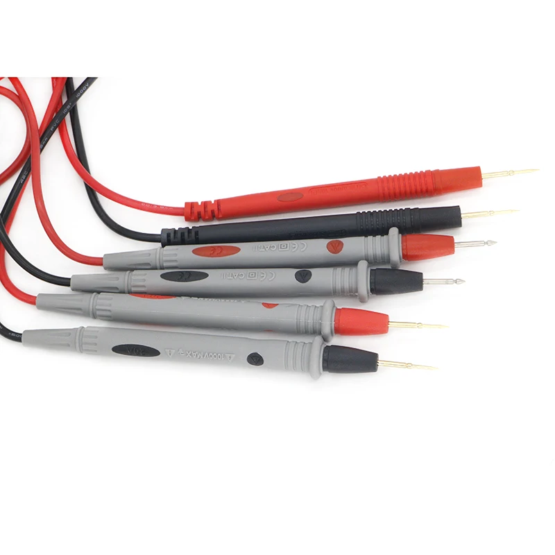 

1Pair Universal Digital 1000V 10A 20A Thin Tip Needle Multimeter Multi Meter Test Lead Probe Wire Pen Cable Multimeter Tester