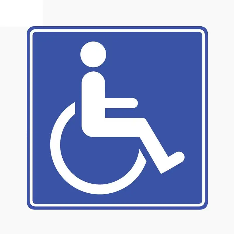 

Small Town 11.7CM*11.9CM Sign Disability Disabled Reflective Personality Decal Car Sticker C1-7746