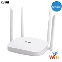 kuwfi 4g lte wifi router 300mbps 3g4g wireless cpe router with sim card slot support 4g to lan with 4pcs antennas up to 32users