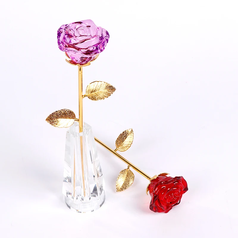 Романтический кристаллический розовый свадебный подарок на помолвку день