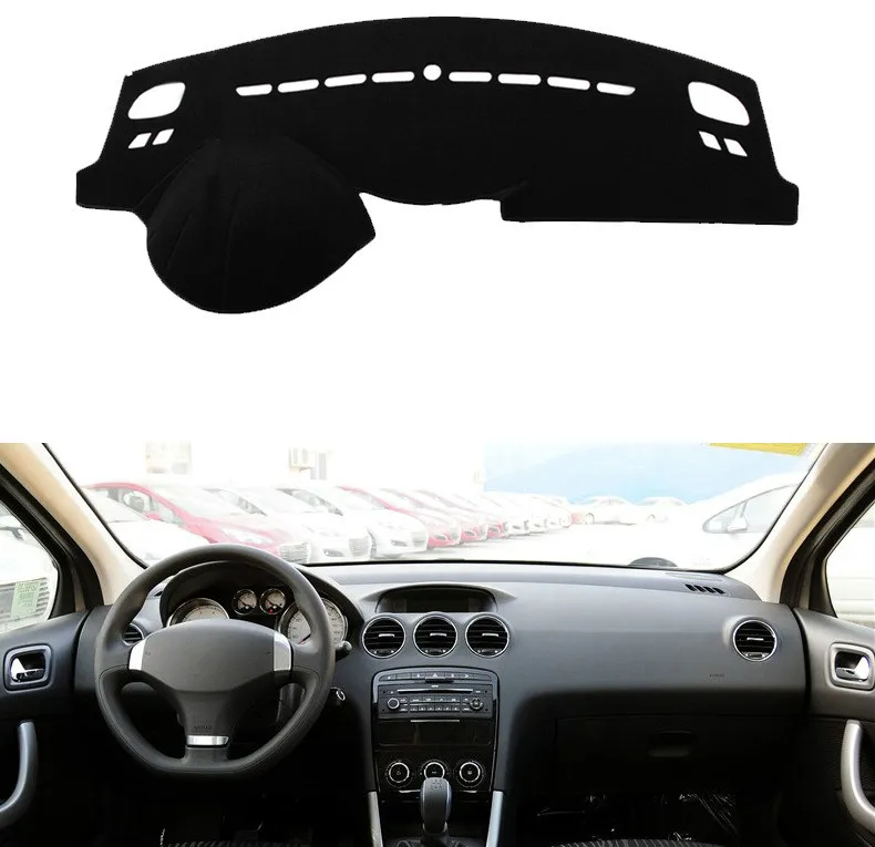 

Для Peugeot 308 2008 2009 2010 2011 2012 2013 Автомобильная Внутренняя крышка приборной панели, коврик, коврик, ковер, солнцезащитный козырек, крышка приборно...