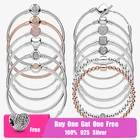 Женская цепочка-змейка из серебра 925 пробы, с Шармами