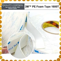 3metersroll 3m strong mounting tape double sided sticker foam pad adhesive tape white thickness 1mm 10mm 12mm 15mm 20mm 30mm