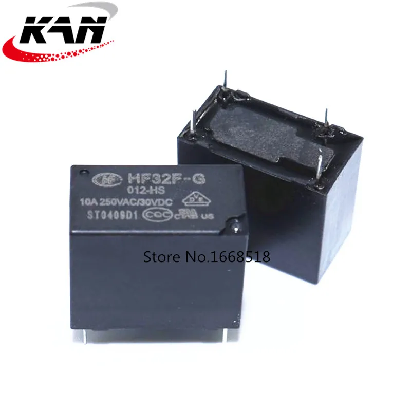 10 шт./лот 5 в 12 В 24 реле мощности HF32F G JZC 32F 005 HS 012 024 10A 250VAC 4PIN|Реле| |