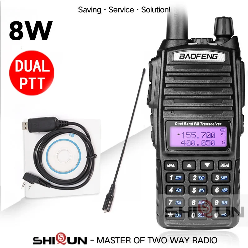 Add 771CableCD BaoFeng портативная рация UV-82 обновленная 8 Вт Baofeng UV 82 двойная PTT гарнитура микрофон рация 10 км Baofeng 8 Вт Радио baofeng uv 9r 5R - Цвет: Add 771CableCD