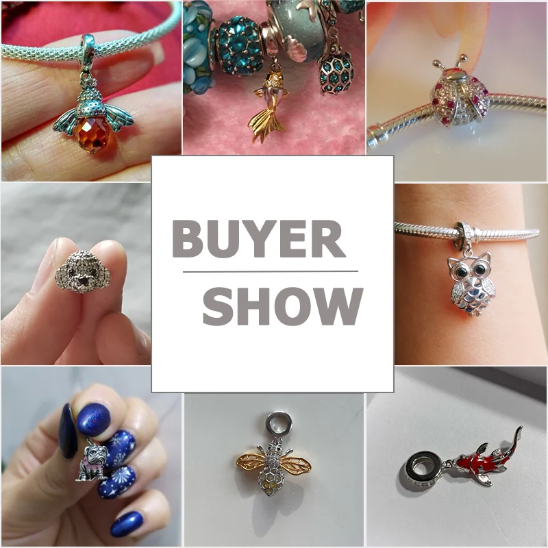 925 Sterling Silver Animal Charms: Ladybug, Cat, Bulldog, Turtle, Elephant, Bee, and Tortoise - Perfect for DIY Bracelet and Jewelry Making with Beads image 4