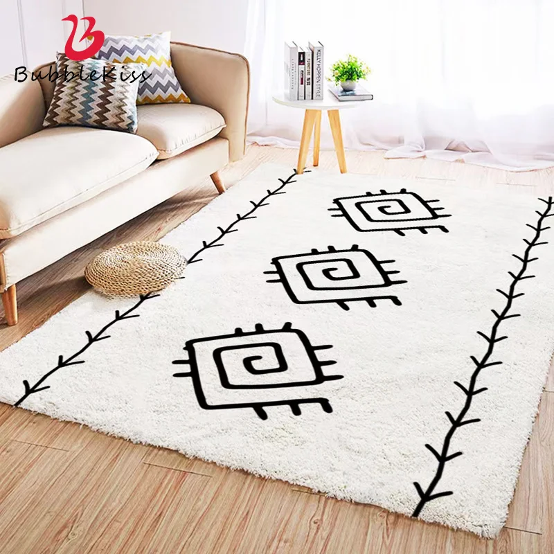 

Bubble Kiss Carpet For Living Room Nordic Geometric Thicken Soft Rug Bedroom Bedside Home Decor Comfortable Customized Floor Mat