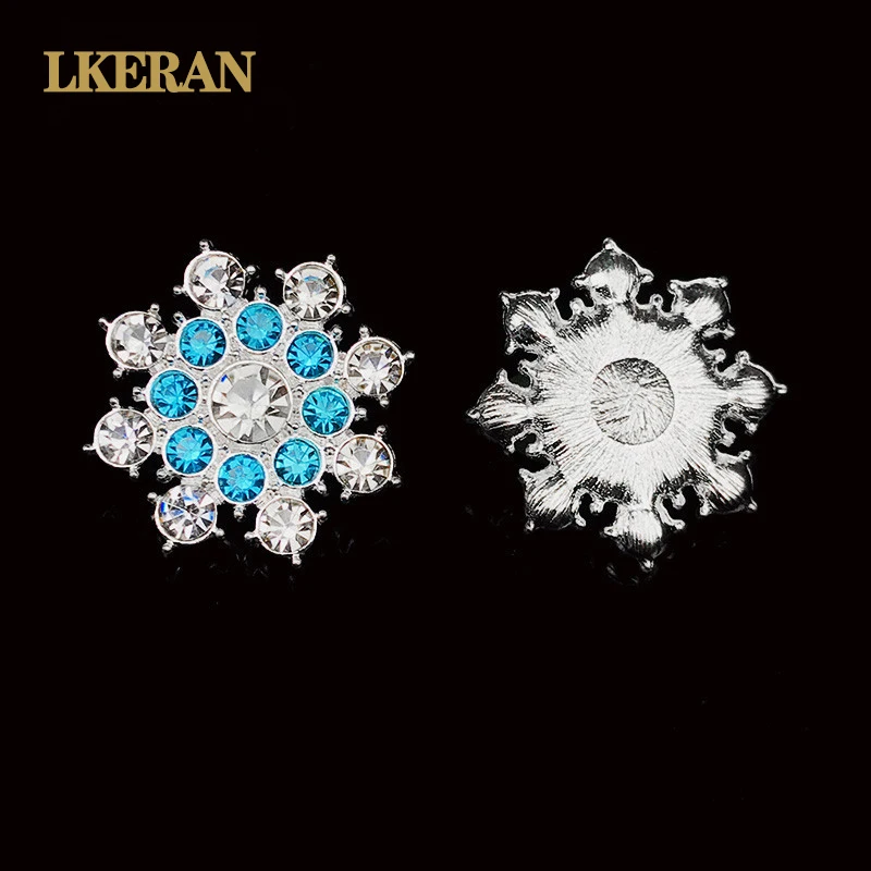LKERAN 2019 ледяной фестиваль 10 шт. двухцветные Рождественские снежинки Стразы