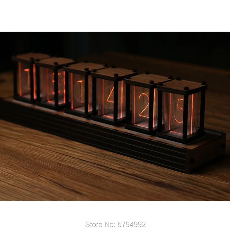 RGB псевдо светящиеся трубчатые часы DIY kit светодиодный рабочий стол креативное