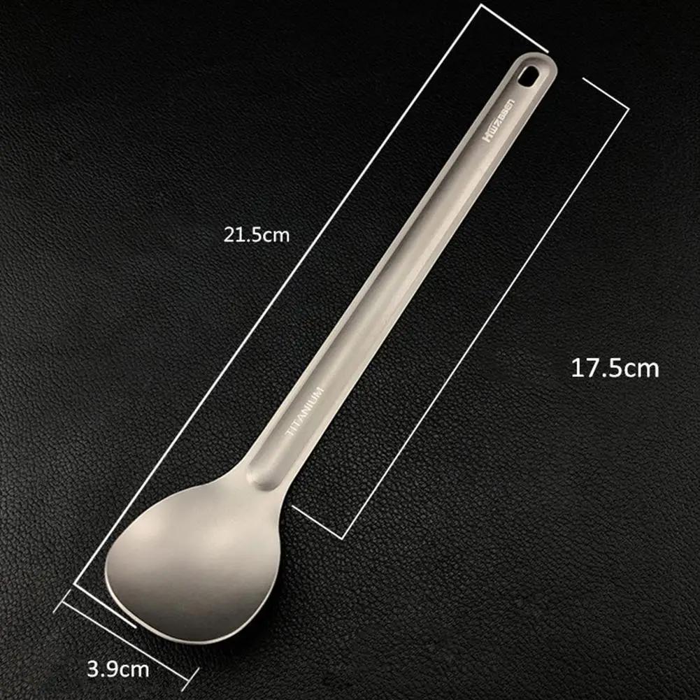 

Titanium Spoon Fork Camping Spoon Outdoor Tableware Long-handled Titanium Spoon Lightweight And Portable Outdoor Tableware Tools