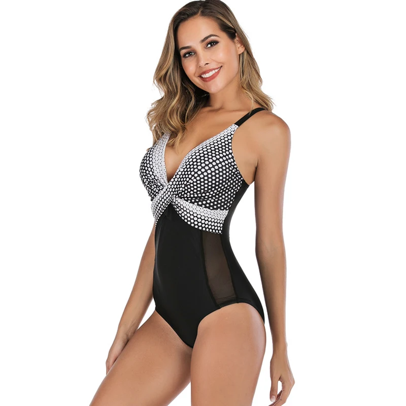 Сексуальный сетчатый слитный купальник женский 2019 монокини купальный костюм с