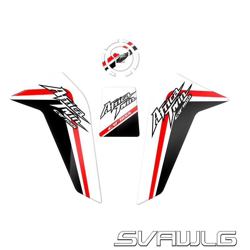 Для Honda CRF1000L Africa Twin 2016-2019 2018 2017 волокно текстура топливный бак для мотоцикла