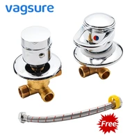 2 3 4 5 Way Output Brass Screw Thread Connector Separate Ceramic Valve Core Shower Mixer Faucet Shower Sauna Spa Bathroom Shower