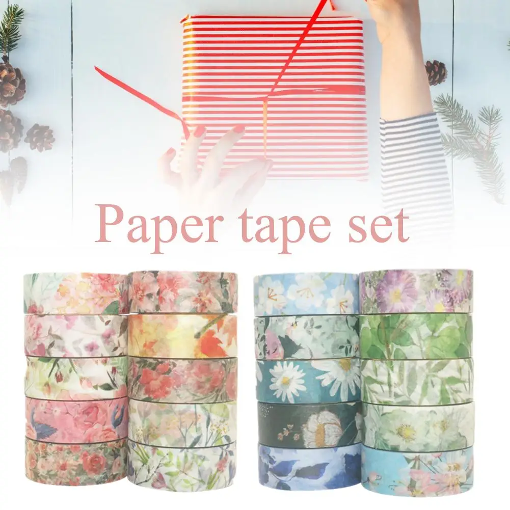 40 шт./компл. Цветочная Маскировочная лента декоративные блестящие ленты для
