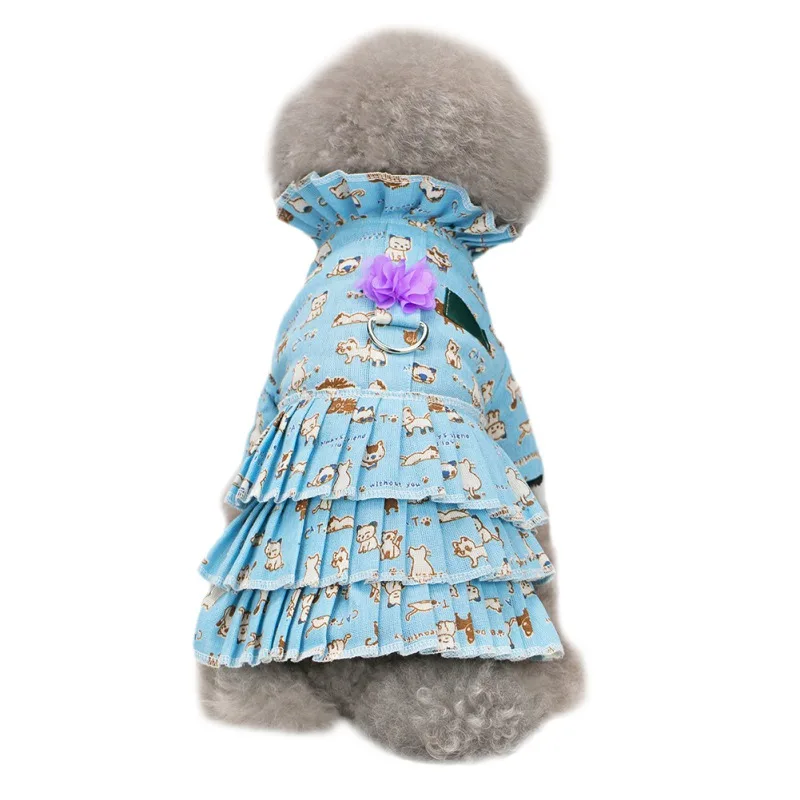 

Elegant Dog Clothes Puppy Cat Princess Dress Pleated Skirt For Small Large Teddy Pug Chihuahua Cat Clothing Pet Wedding Dress