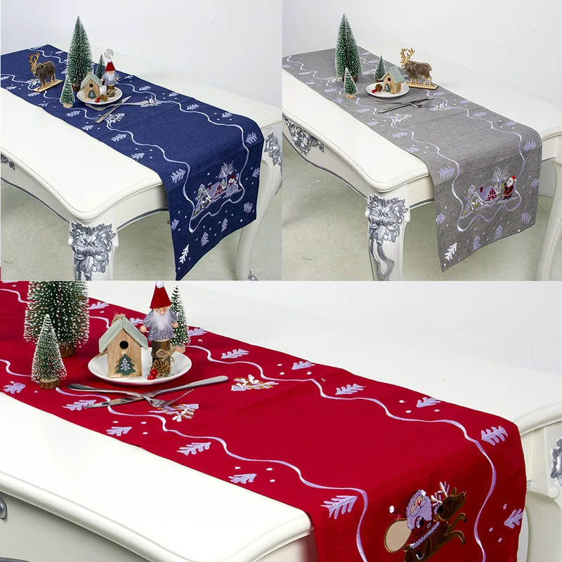 Прямоугольная Рождественская скатерть для стола Обложка кухонного настенное