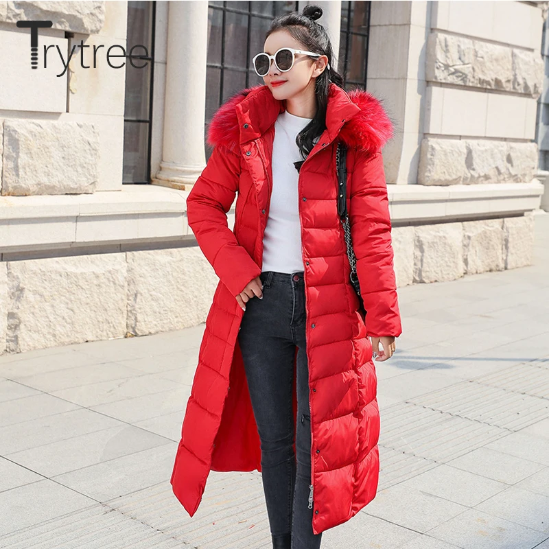Trytree/зимнее женское повседневное флисовое пальто с капюшоном на молнии и