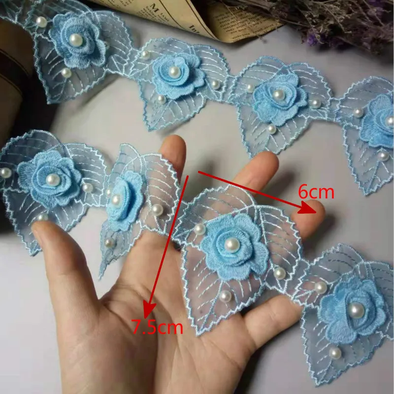 2 двор синего цвета хлопковые брюки песчаного жемчуг алмаз цветок вышитая