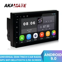 universal 2din car radio android 9 0 7inch radio bluetooth navigation gps wifi fm mirrorlink for nissan toyota 2din car stereo