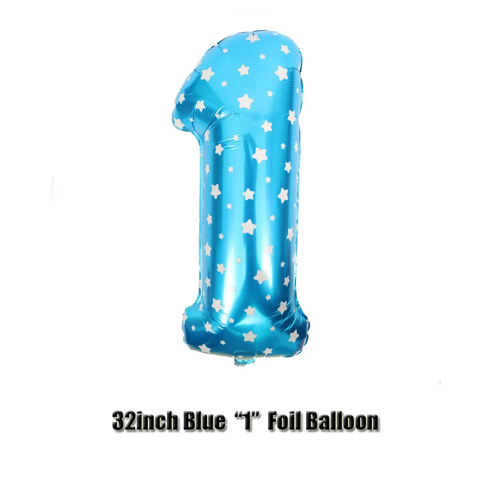 

1 Set 1st Happy Birthday Party Decorations Letter Foil Balloons Banner Latex Balloon For Baby Shower Boy Girls Birthday Kids 63D