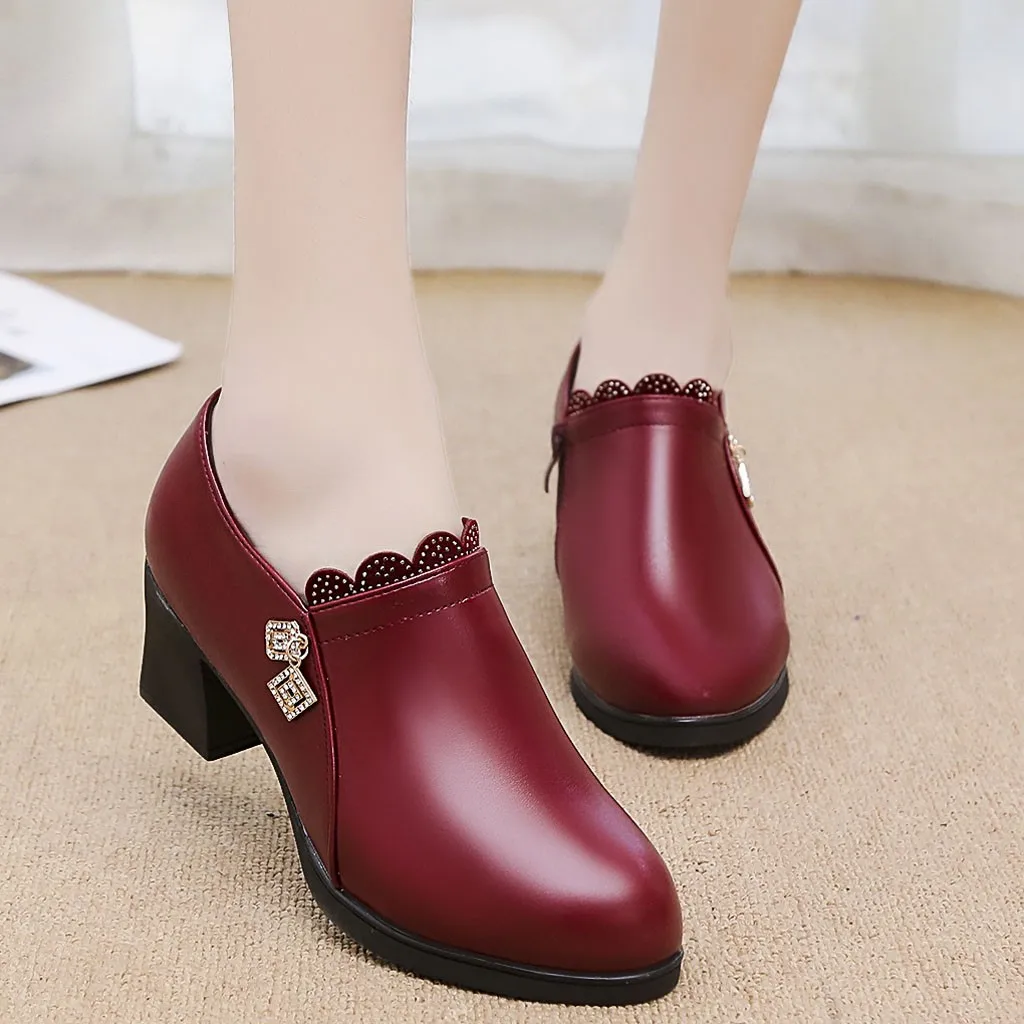 Ботильоны Женские на каблуке 2019 г. ботильоны черного цвета женские из мягкой кожи