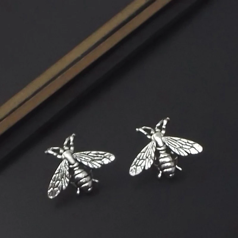 Милые животные пчелы брошь Античный стиль металла мед Броши с насекомыми для