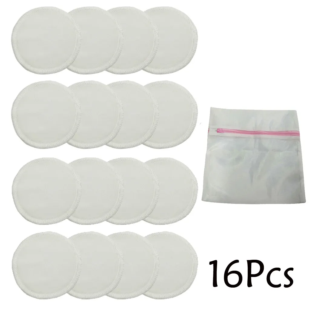 Многоразовые хлопковые бамбуковые подушечки для снятия макияжа средство лица