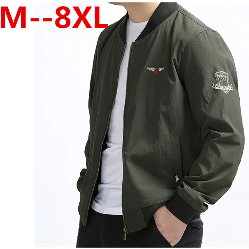 Мужская весенняя куртка размера плюс 10xl 9xl 8xl 6xl модные однотонные пальто мужская