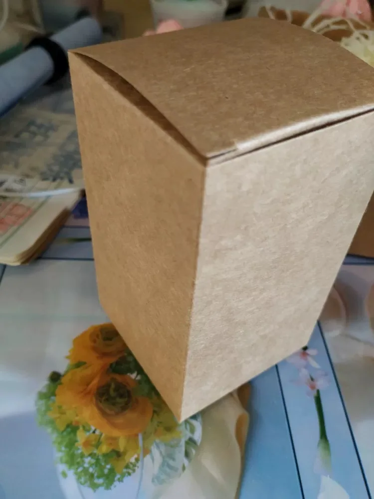 30Pcs Black Carton Kraft Paper Square Box Small White Cardboard Packaging Craft Gift Soap |