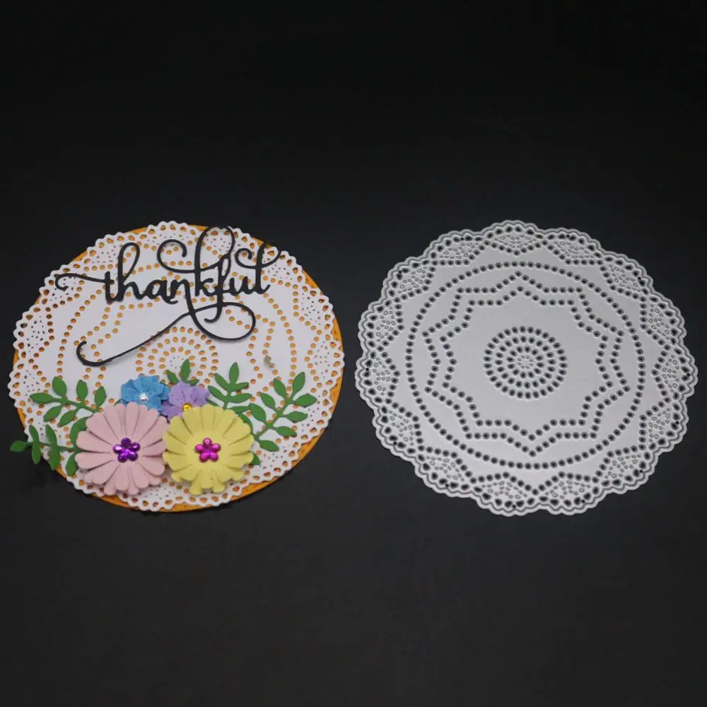 

Floral texture mould Metal Cutting Dies for Scrapbooking Photo Album Embossing DIY Paper Cards Making Decorative Stencil Craft