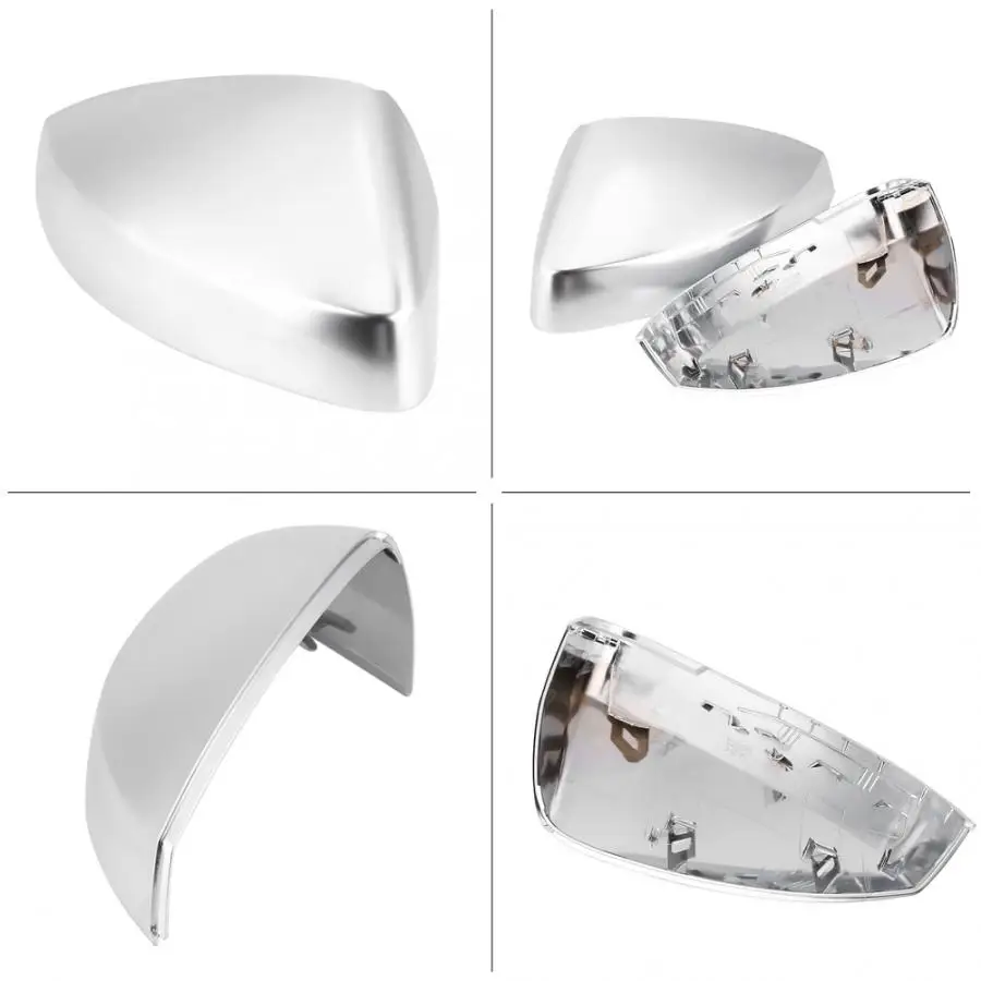 Пара матовых хромированных чехлов для зеркала заднего вида защитная крышка Audi A3