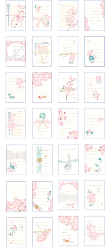 

52mmx80mm flower food paper lomo card(1pack=28pieces)