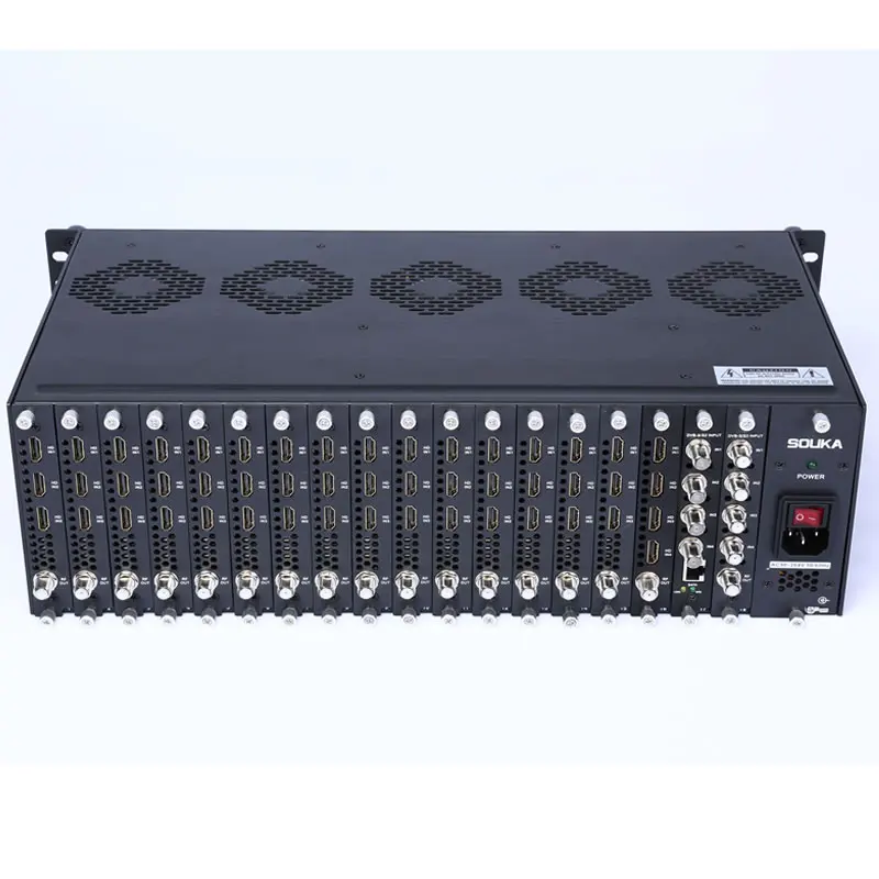 DVB S2 к RF modulato ATSC T C QAM DTMB модулятор 64 ввод вывод конвертер Transmodulator медиа платформы