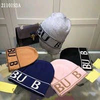 2021 hot luxury brand women high quality knitted wool cap men hat with logo and wholesale dropping