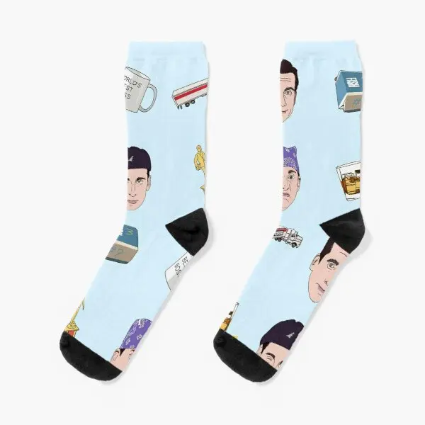 

Michael Scott Crew Socks Women Best Mens Ankle Black Knee High