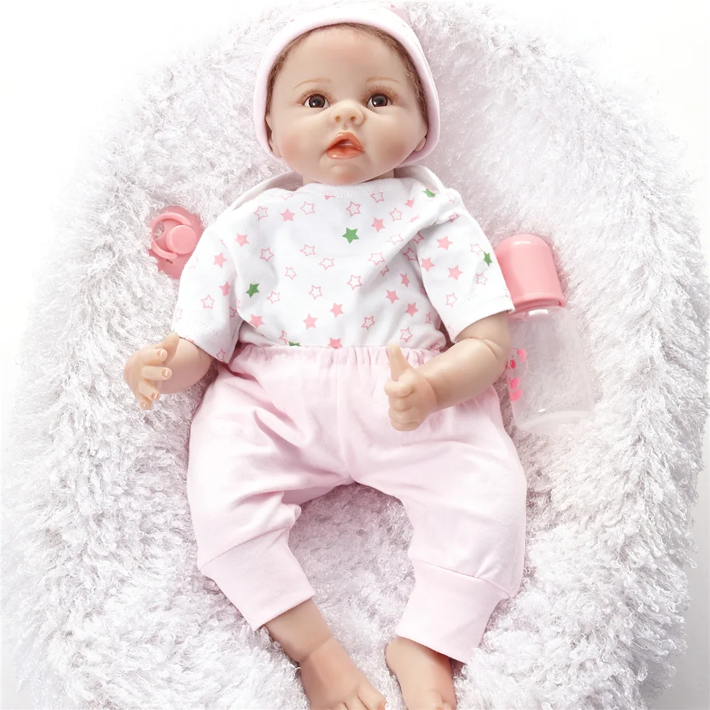 

22 inch Model Reborn Baby Doll Hot Selling Reborn Doll Vinyl Doll Early Education Doll