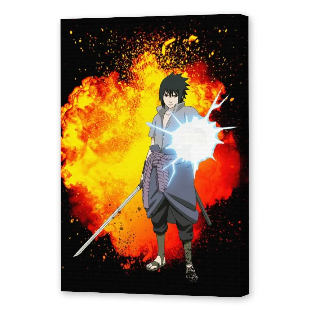 

Narute Sasuke Anime Uchiha ShippudenCanvas Painting Wall Art Posters and Prints Wall Pictures for Living Room Decoration Home D